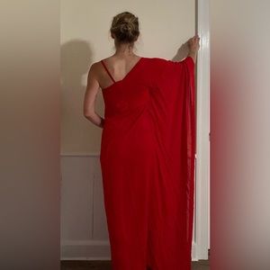 La Perla red silk caftan